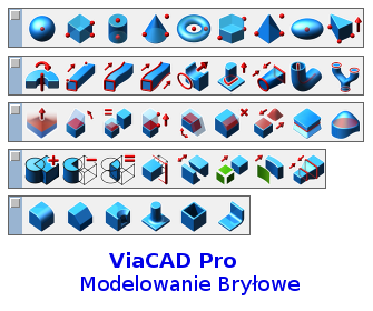 ViaCAD Pro modelowanie bryłowe