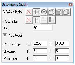 ViaCAD Pro v9 wyświetlanie siatki